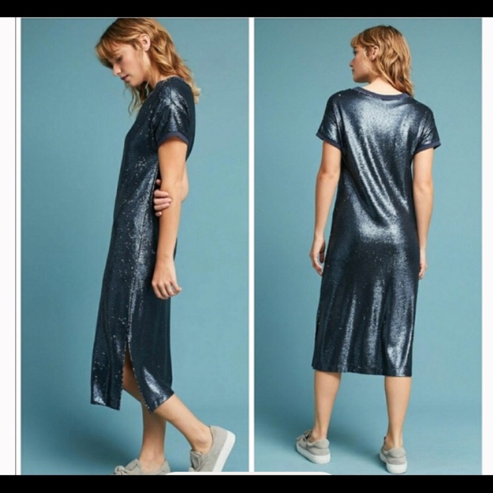 Anthropologie Moulinette Sequinned Dress